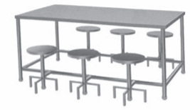 Dining Table   Fix Stool